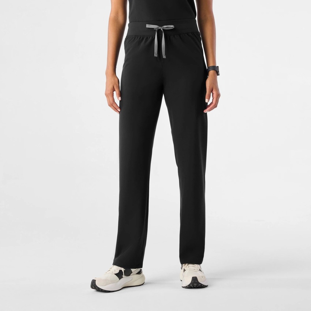 FIGS Livingston High Rise Straight Leg Scrub Pants Black XL
